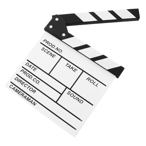 GLSTOY Holz Theater Ausrüstung Film Banner Board Für Filmemachen Film Clapboards Weiß 20x20cm Für Szene Verwenden von GLSTOY