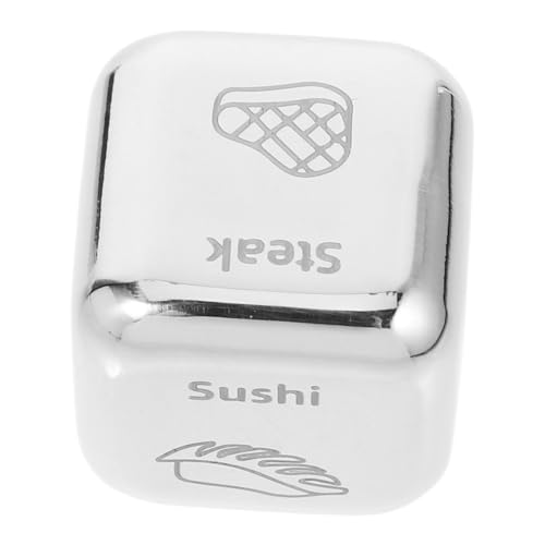 GLSTOY Edelstahl Food Dice mit Glattem Finish Vielseitiger Essensentscheidungswürfel für Dinner Game Geschenkidee für Valentinstag und Jahrestag Praktische Würfel für Dinner GLSTOY Edelstahl Food Dice mit Glattem Finish Vielseitiger Essensentscheidungswürfel für Dinner Game Geschenkidee für Valentinstag und Jahrestag Praktische Würfel für Dinner von GLSTOY