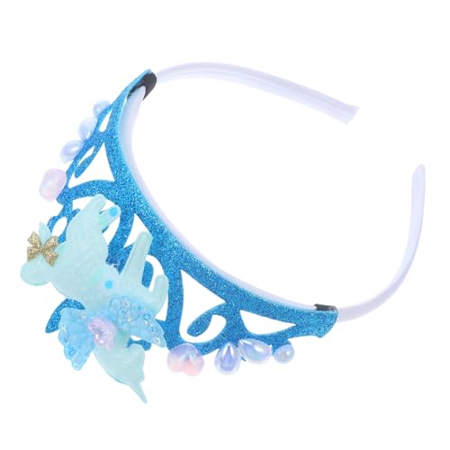 GLSTOY Einhorn Stirnband Haarband Prinzessin Cosplay Kopfbedeckung Einhorn Party Krone Prinzessinnen Krone Kronen Stirnband Einhorn Party Zubehör Glitzer Einhorn Party Hüte von GLSTOY