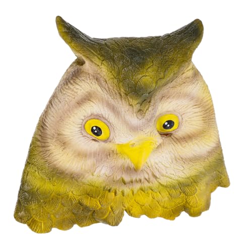 GLSTOY Eulenmaske Tier Voller Kopf Eulenkopfmaske Halloween-maskenkostüm Eulen-maskerade-maske Adlerkopf Hahn-maske Eulen-cosplay Halloween-eule Eulenkostüm Halloweenkostüm Emulsion von GLSTOY