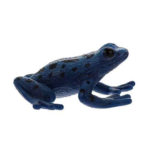 GLSTOY Frosch-Modell Spielzeug Für Kinder Kinderspielzeug Frosch Spielzeug Tierminiatur Tierskulptur Im Freien Mikrolandschaftsornament Froschmodell Spielzeug Bildungsbedarf Plastik Blue von GLSTOY