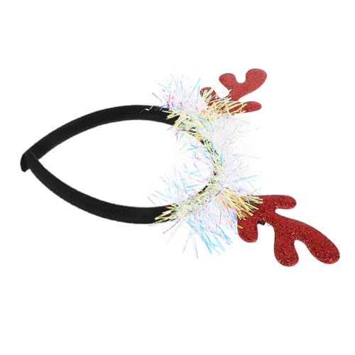 GLSTOY Geweih Stirnband Haarschmuck Für Weihnachten Hirschgeweih-stirnband Urlaub Stirnbänder Weihnachtshaarschmuck Haarschmuck Aus Geweih Weihnachtsstirnband Für Erwachsene Das Haustier von GLSTOY