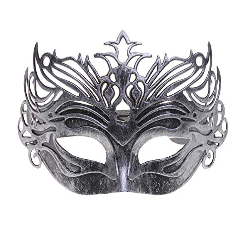 GLSTOY Goldene Retro-Maskenballmaske Halbmaske aus Kunststoff antike Krone für Halloween-Partys und Karnevalsveranstaltungen von GLSTOY