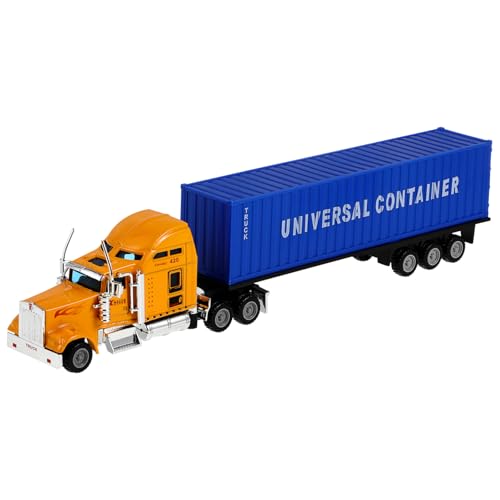 GLSTOY Großer LKW Kinderspielzeug Trägerauto Modell Simulation Container LKW Mini LKW Container LKW Modellbausätze Sattelschlepper Für Jungen Autos Kinderspielzeug von GLSTOY