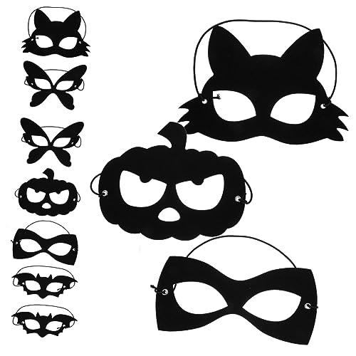 GLSTOY Halloween Masken Für Kostümparty Halbmaske Aus Filz Für änner Und Frauen Augenmaske Für Karneval Und Maskenball Ideal Für Cosplay Und Verkleidungen von GLSTOY