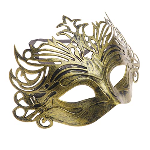 GLSTOY Halloween Maskerade Maske Aus Antike Goldene Halbgesichtsmaske Für änner Retro Karnevalsmaske Für Maskenball Und Partys Stilvolle Partydekoration von GLSTOY