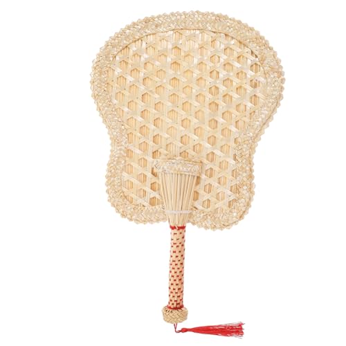 GLSTOY Handgefertigter Fächer aus Getrocknetem Geflochtenem Stroh Großer Tragbarer Handventilator Sommerlicher Kühlfächer für Outdoor Party und Hochzeit Dekorativer Vintage-dekor GLSTOY Handgefertigter Fächer aus Getrocknetem Geflochtenem Stroh Großer Tragbarer Handventilator Sommerlicher Kühlfächer für Outdoor Party und Hochzeit Dekorativer Vintage-dekor von GLSTOY