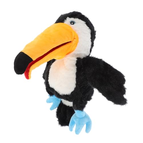 GLSTOY Handpuppe Kinderhandpuppe Vogel Plüschhandpuppe Kinderpuppenspielzeug Vogelhandspielzeug Cartoon Vogelpuppe Früherziehungsspielzeug Lustige Vogelhandpuppe von GLSTOY