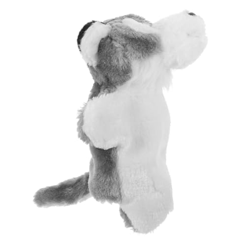 GLSTOY Handpuppe Wolf Geschichte Erzählende Marionette Handspielzeug Handpuppe Für Kinder Cartoon-tierpuppenspielzeug Leistungsstütze Handpuppen Für Rollenspiele Tierhandpuppen Plüsch von GLSTOY