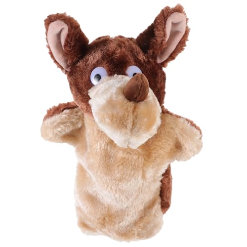 GLSTOY Handpuppen Tierhandpuppen Wolf üschtiere Für Kuschelige üße Tierhandpuppe Für Rollenspiele Geschichtenerzählen Und Vorschulbildung Ideal Als Für Jungen Und von GLSTOY