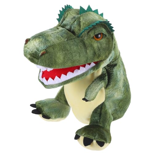 GLSTOY Interaktive Plüsch Dinosaurierpuppe Für Kinder Eltern Kind Handpuppe Lustiges Puppenspielzeug Weiches Dinosaurier Kuschelspielzeug Für Fantasievolles Spiel von GLSTOY