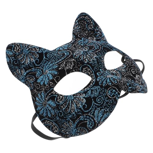 GLSTOY Katzenmaske Katzen-Maskerade-Maske Maskenball Maske japanische Kabuki-Maske tierische Maske halloween maske Karnevalsmaske Halloweenkostüm Kostümpartyzubehör Maske für Cosplay PVC von GLSTOY