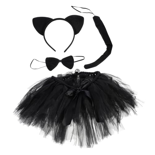 GLSTOY Halloween Kostüme Katzenkleid Jungen und Mädchen Katzenkostüm Kind Halbrock für Party und Cosplay von GLSTOY