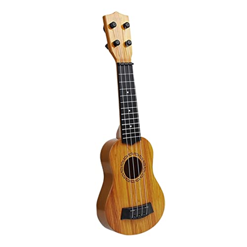 GLSTOY Musikspielzeug Baby Musikinstrumente Baby Ukulele Für Lernspielzeug Aus 4 Saiten Ukulele Für Frühe Musikalische Erziehung Ideales Für Kleine Musiker Holzfarbe Kinderinstrument Musikspielzeug von GLSTOY