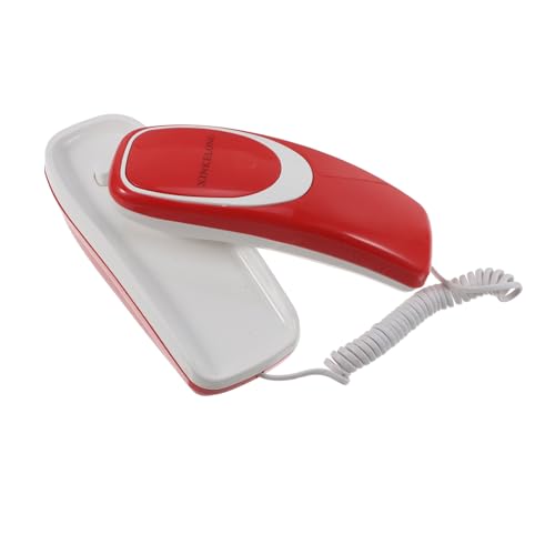 GLSTOY Kindertelefon Retro-Festnetztelefon Telefon vorgeben Telefon für für kinderspielzeug Telefon Handy Spielzeugkinder Plastik rot von GLSTOY