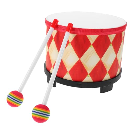 GLSTOY Kindertrommel Snaredrum Handtrommel Kleinkindtrommel Musiktrommel Für Kleinkinder Mini Gitarre Kindertrommel Spielzeug Kinder Tamburin Kindermusikinstrument Spielzeug von GLSTOY