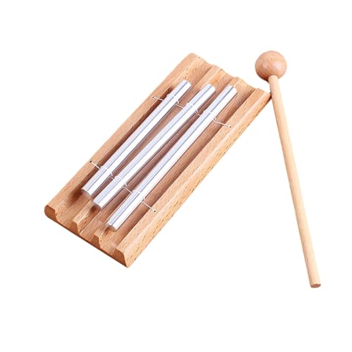 GLSTOY Pädagogisches Musikinstrument-Spielzeug 3-ton-tischglockenspiel Für Kinder Kinderspielzeug Sicheres Metallrohr-Tapping von GLSTOY