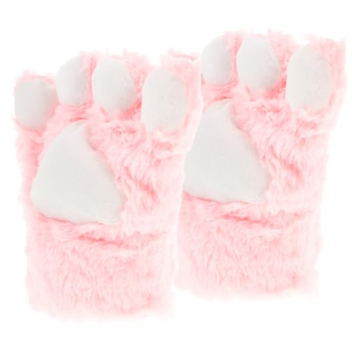 GLSTOY Kuschelige Katzenkrallen Handschuhe Für üschige Winterhandschuhe Im Katzenpfoten Design Warm Und Dekorativ Für Cosplay Und Halloween von GLSTOY