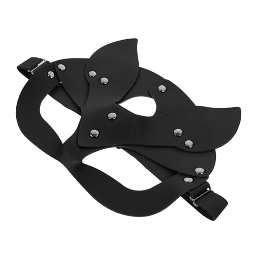 GLSTOY Ledermaske Fuchs Für Maskerade Und Cosplay Elegante Partymaske Aus Hochwertigem Kunstleder Halbgesichtsmasken Requisite Für Karneval Und Themenpartys Ideal Für Kreative von GLSTOY