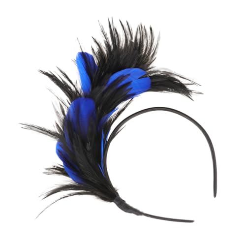 GLSTOY Leichtes Stirnband Halloween Karneval Masquerade Haarschmuck Damen Leicht Tragbar für Party Fotorequisiten Schwarz-blau GLSTOY Leichtes Stirnband Halloween Karneval Masquerade Haarschmuck Damen Leicht Tragbar für Party Fotorequisiten Schwarz-blau von GLSTOY