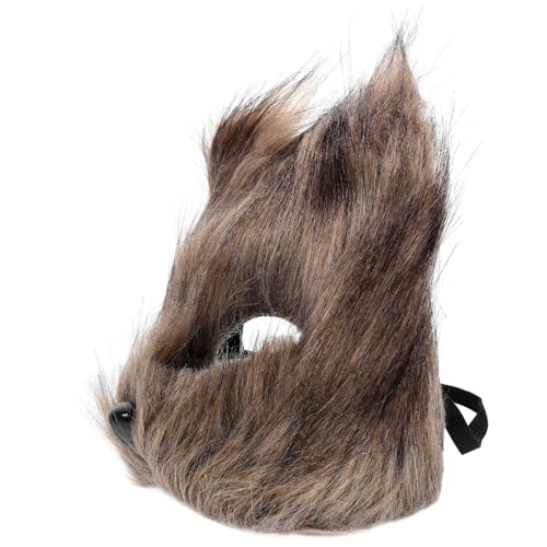 GLSTOY Maske Cosplay Kostüm-cosplay Pelziger Fuchs Gefälschter Fuchs Wolf Kostüm Fuchsschwanz Schlüsselanhänger Halloweenkostüm Plüsch Halloween-kostüm-requisiten Kunstpelz von GLSTOY