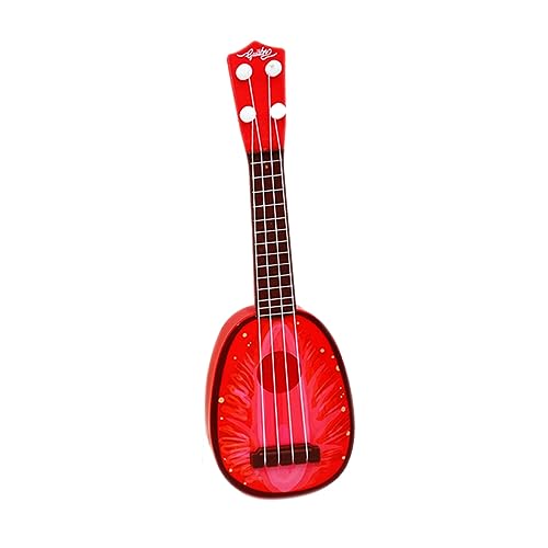 GLSTOY Mini Früchte Musikalische Ukulele Für Lernspielzeug Musikinstrumente Mit Erdbeer Design Ideal Für Anfänger Und Kreative Spielzeit von GLSTOY