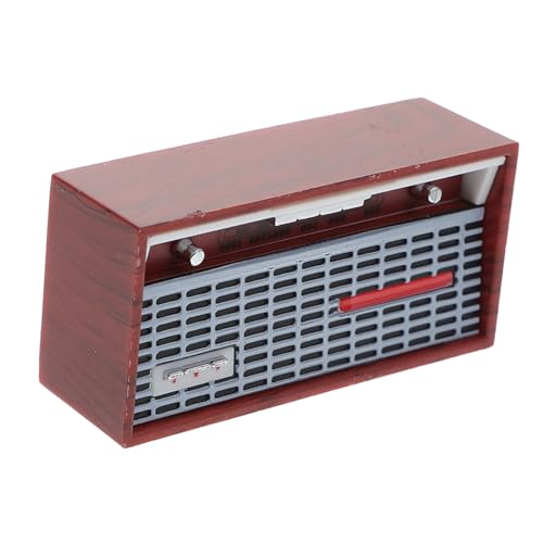 GLSTOY Mini Retro Radio Modell Für Puppenhaus Und Desktop Dekoration Nostalgisches Dekoratives Radio Handgefertigtes Accessoire Für Kreative Raumgestaltungen Ideal Für von GLSTOY