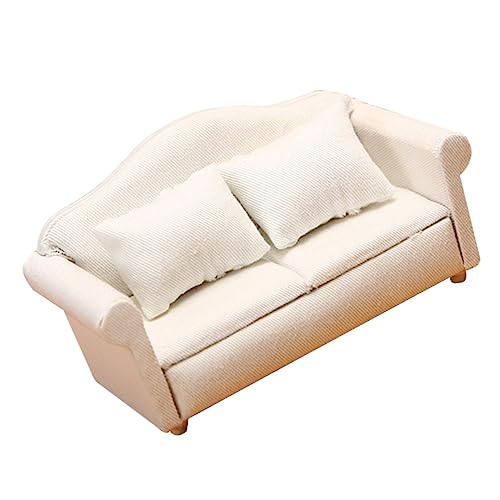 GLSTOY Mini Sofa Figur Dekoratives Kleines Sofa Modell Für Puppenhaus Miniatur Couch Statue Zur Verschönerung Von Mini Dekorationen Ideales Zubehör Für Modellbau Und von GLSTOY