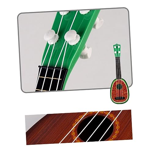 GLSTOY Mini Ukulele Mit Wassermelonen Design Für Lernspielzeug Und Musikinstrument Ideales Kinderspielset Zur Musikalischer Fähigkeiten Verstellbare Saiten Perfekt Für von GLSTOY