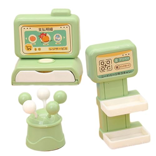 GLSTOY Miniatur Kasse Elektronische Kasse Modell für Puppenhaus Supermarkt mit Praktischem Zubehör Rechen Kommunikationsfähigkeiten Robustes Kunststoffmaterial GLSTOY Miniatur Kasse Elektronische Kasse Modell für Puppenhaus Supermarkt mit Praktischem Zubehör Rechen Kommunikationsfähigkeiten Robustes Kunststoffmaterial von GLSTOY