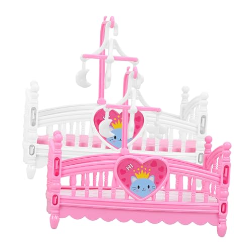 GLSTOY Miniatur Puppenbett Modell Mini Schlafzimmer öbel Set DIY Puppenhaus Zubehör Und Ideal Für Puppenstuben Und Miniatur Szenen von GLSTOY