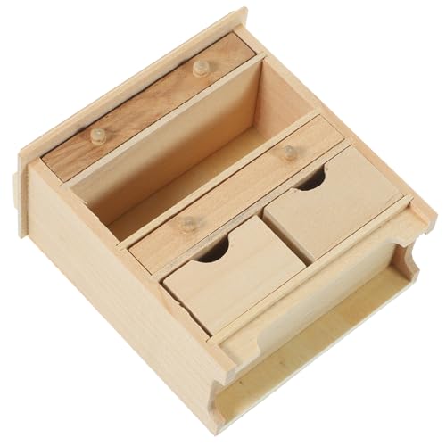 GLSTOY Miniatur Schrank Modell Aus Puppenstubenmöbel Für Kreative Mini Dekoration Ideal Zubehör Für Puppenhäuser Und Wohnhaus Dekoration Detailgetreu Und Stilvoll von GLSTOY