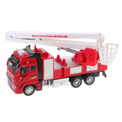 GLSTOY Modell mit Ausziehleiter Pull Back Feuerwehrwagen für Realistische Nachbildung Bunte Einsatzfahrzeug für Jungen und Mädchen GLSTOY Modell mit Ausziehleiter Pull Back Feuerwehrwagen für Realistische Nachbildung Bunte Einsatzfahrzeug für Jungen und Mädchen von GLSTOY