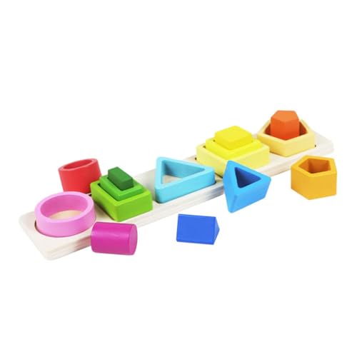 GLSTOY Montessori Holzspielzeug Geometrischer Formensortierer Stapelturm Pädagogisches Lernspielzeug für Kleinkinder zur Motorischen und Mustererkennung Stabil und Langlebig GLSTOY Montessori Holzspielzeug Geometrischer Formensortierer Stapelturm Pädagogisches Lernspielzeug für Kleinkinder zur Motorischen und Mustererkennung Stabil und Langlebig von GLSTOY