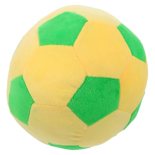 GLSTOY Multifunktionales Fußball Spielzeug üsch Fußball Stofftier Gelb Wurfkissen Für Drinnen Und Draußen Ideales Spielzeug Für Kinder Fördert Die Motorischen Fähigkeiten Und Den von GLSTOY