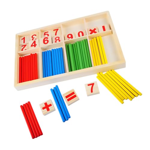 GLSTOY Multifunktionales Lernbrett Für Mathematische Kognitive Spielzeuge Holzspielzeug Zur Der Rechenfähigkeiten Pädagogisches Für Frühes Lernen 1 Set von GLSTOY