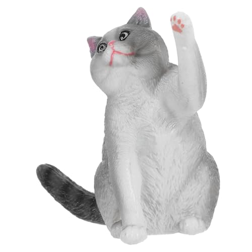 GLSTOY Niedliche Britisch Kurzhaar Katzenfigur Realistisches Modell Für Katzenliebhaber Perfekte Deko Für Zuhause Geschenkidee Für Katzenfreunde Ca Detailgetreu von GLSTOY