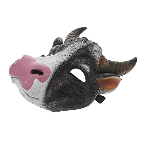 GLSTOY Ox Maske Karneval Cosplay Maske Für Kostümpartys Gruselige Horror Maske 3D Realistische Tiermaske Für Fasching Und Halloween Perfekte Requisite Für Kostümdarbietungen von GLSTOY