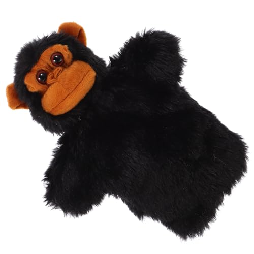 GLSTOY Orang-utan-tierhandpuppe Geschichte Erzählende Marionette Geschichtenerzählende Handpuppen Bär Handpuppe Puppen Zum Geschichtenerzählen Handpuppe Für Kinder Tierpuppe Black Plüsch von GLSTOY