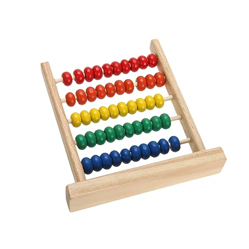 GLSTOY Abakus Zählrahmen Mit 5 Reihen Bildungsspielzeug Für Kleinkinder Zur Der Intellektuellen Entwicklung Und Zählfähigkeiten Abacus Für Ab 3 Jahren von GLSTOY