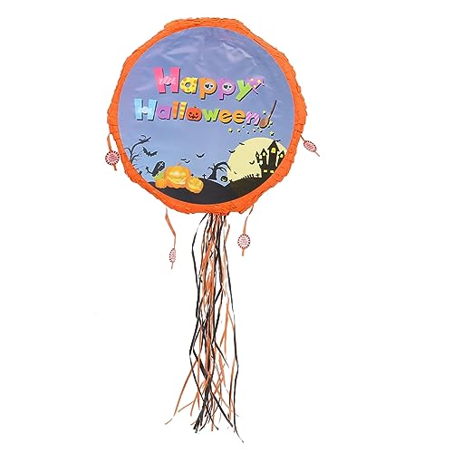 GLSTOY Piinata Halloween Mexikanisches Spielzeug Gespenstisch Gruselige Pull-piñata Außendekorationen Jack o Lantern Piñata Requisiten Halloween-partybevorzugungsgeschenk Blue Papier von GLSTOY