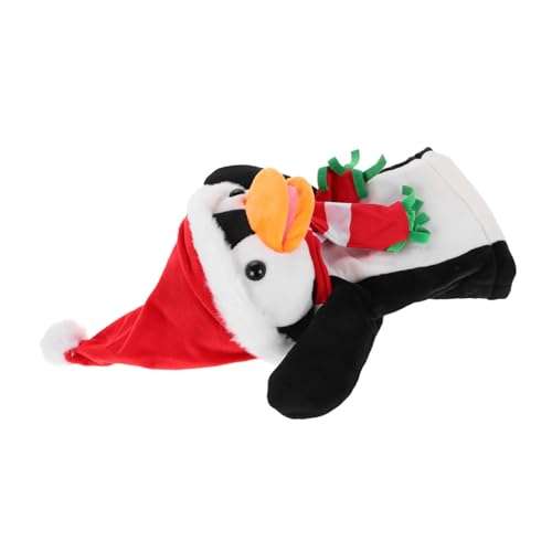 GLSTOY Pinguin-handpuppe Puppentheatertiere Puppentiere Tier-fingerpuppenspielzeug Weiche Pinguin-fingerpuppen Süße Handpuppen Santa Handpuppen Süße Plüschhandtiere Puppenspieltiere Stoff von GLSTOY