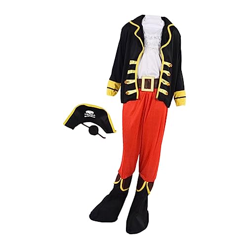 GLSTOY Verkleidungskostüm für Jungen und Mädchen Piratenkostüm Halloween Piratenanzug Cosplay-Requisite Outdoor-umhang Größe XL von GLSTOY