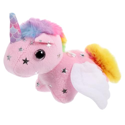 GLSTOY Pull Tail Wagging Einhorn Plüschanhänger Buntes Kuscheltier Schlüsselanhänger Taschenanhänger für Damen und Herren GLSTOY Pull Tail Wagging Einhorn Plüschanhänger Buntes Kuscheltier Schlüsselanhänger Taschenanhänger für Damen und Herren von GLSTOY