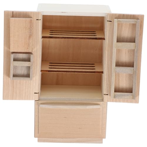 GLSTOY Puppenhaus Kühlschrank Mini Kühlschrank Mit Gefrierfach Mini Kühlschrank Für Puppenhaus Kleine Mini Gefrierschränke Mini Kühlschrank Spielzeug Miniatur Puppenhaus von GLSTOY