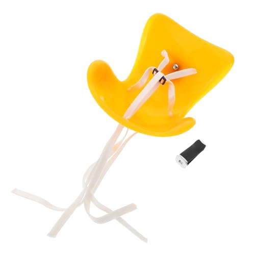 GLSTOY Puppensicherheitssitz Puppenfahrradsitz Puppenautositz Miniatur-autositzzubehör Für Puppen Puppen-kindersitz Autositz-spielzeugmodell Puppenzubehör Orange Plastik von GLSTOY