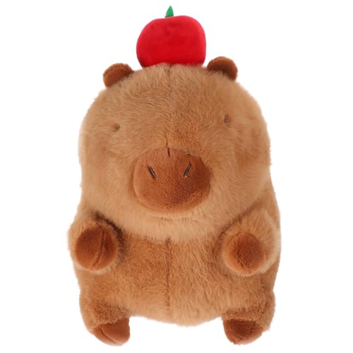 GLSTOY Realistisches Capybara üschtier Kuscheliges Stofftier Für Kinder Und Erwachsene Mit Niedlichem Schildkrötenrucksack Ideal Zum Spielen Und Kuscheln von GLSTOY