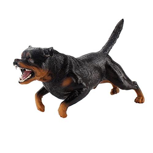 GLSTOY Rottweiler Figur Entzückende Hund Modell Simulation Welpen Spielzeug Hund Figuren Kinder Pädagogisches Spielzeug von GLSTOY