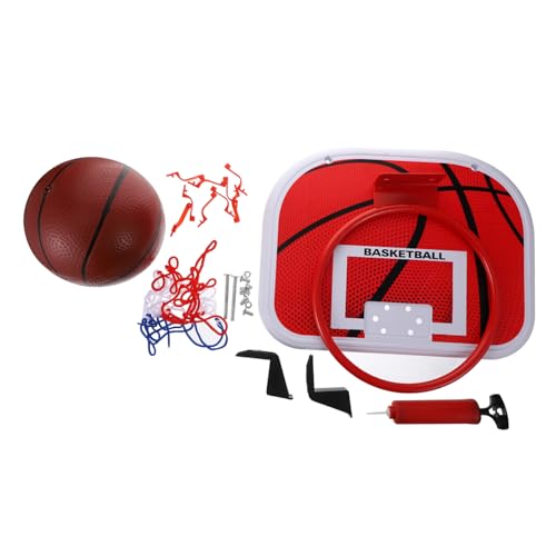 GLSTOY Basketballkorb Für Kinder Rot Mini-basketballkorb Für Draußen Und Drinnen Kinder-sportspielzeug Rückwand Mit Eisenrand von GLSTOY