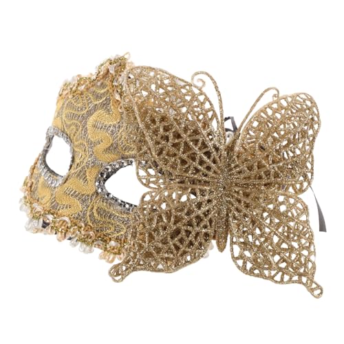 GLSTOY Schmetterling Halbgesichtsmaske Schmetterlingsmaske Cosplay Maske Requisite Kostüm Party Maske Maskerade Party Maske Maskerade Cosplay Maske Cosplay Party Maske Halloween Maske von GLSTOY